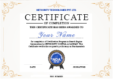 NDA Certification